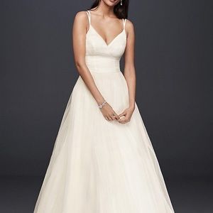 Never worn or altered brand new wedding dress